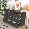 HDZNVF 6 Drawers Dresser Dark Gray, 47.24in*15.75in*30.31in - 3 of 4