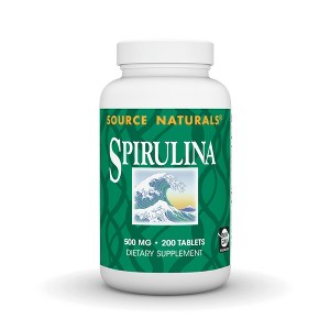 Spirulina 500mg by Source Naturals, Inc.  -  200 Tablet - 1 of 3