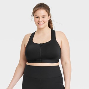 Women's Sculpt High Support Zip-Front Sports Bra - All In Motion™ - 1 of 3