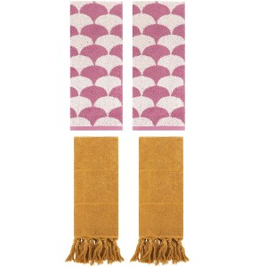 REGALWOVEN 4 Pcs Cotton Hand Towel for Bathroom - 1 of 4