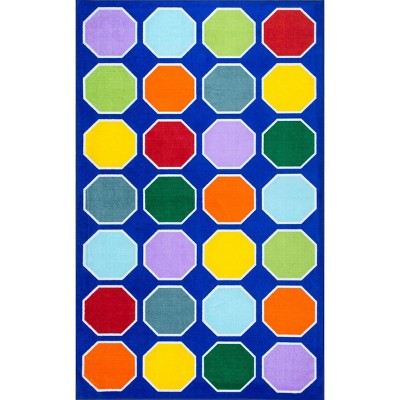 Nuloom Kecia Octagons Printed Indoor Area Rug
