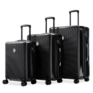 Dexmalle Luggage Sets 3 Piece Hardshell Suitcases with Wheels - 1 of 4