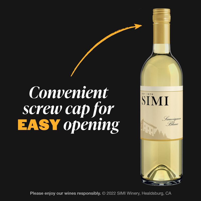 SIMI Sauvignon Blanc White Wine - 750ml Bottle, 3 of 15