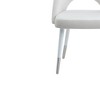 21" Zemirah Accent Chair White Velvet/White Gloss Finish - Acme Furniture: Elegant Armless Design, Metal Frame, No Assembly Required - 4 of 4