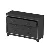 Sapphtopaz Modern 6 Drawer Dresser for Bedroom, Mirrored Dresser with Metal Handles, Elegant Storage Cabinet for Bedroom, Entryway - 2 of 4