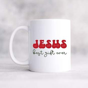 City Creek Prints Jesus Best Gift Ever Cursive Mug - White