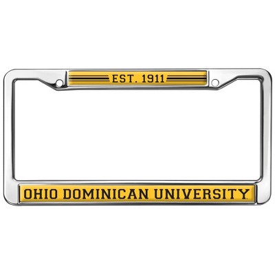 Ohio Dominican University Full Size Standard License Plate Metal Frame