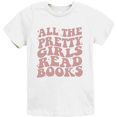 The Juniper Shop Pretty Girls Read Books Youth Short Sleeve Tee