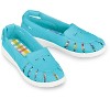 Collections Etc Adjustable Canvas Plaid Padded Insoles Sandals - 3 of 4