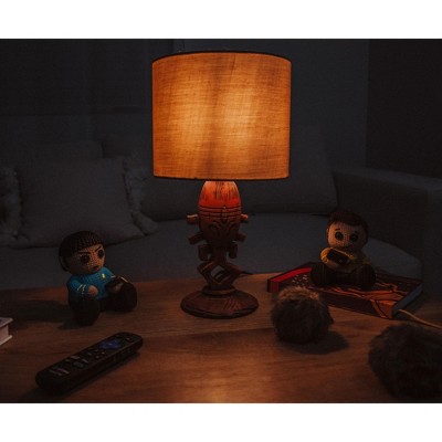 Tropical Polished Gold Metal Table Lamp with Push Button Switch