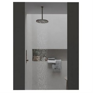 SEVOBAL Bathroom Vanity Mirrors Sleek Rectangular Looking Glass with Durable Frame and Waterproof Back Plate, Black, 0.71"*17.71"*23.62" - 1 of 4