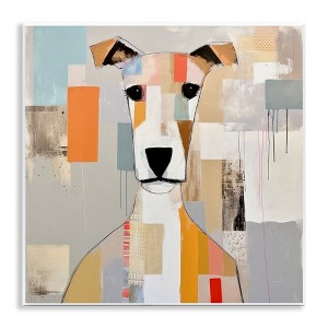 Stupell Industries Dog Face Abstract Collage, 12" x 12" - 1 of 4