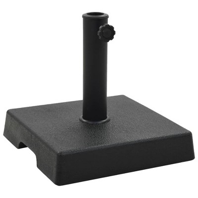 VidaXL Parasol Base Square Polyresin 17.6 lb Black