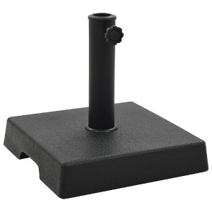 VidaXL Parasol Base Square Polyresin 17.6 lb Black - 1 of 4