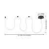 JONATHAN Y Serafina Contemporary Minimalist 360 Adjustable Silicone Neon Rope Dimmable Linear Integrated LED Flush Mount - 3 of 4