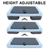 BestParts 550LB Adjustable Aerobic Stepper w/2 Risers - High-Density ABS, Gray - 3 of 4