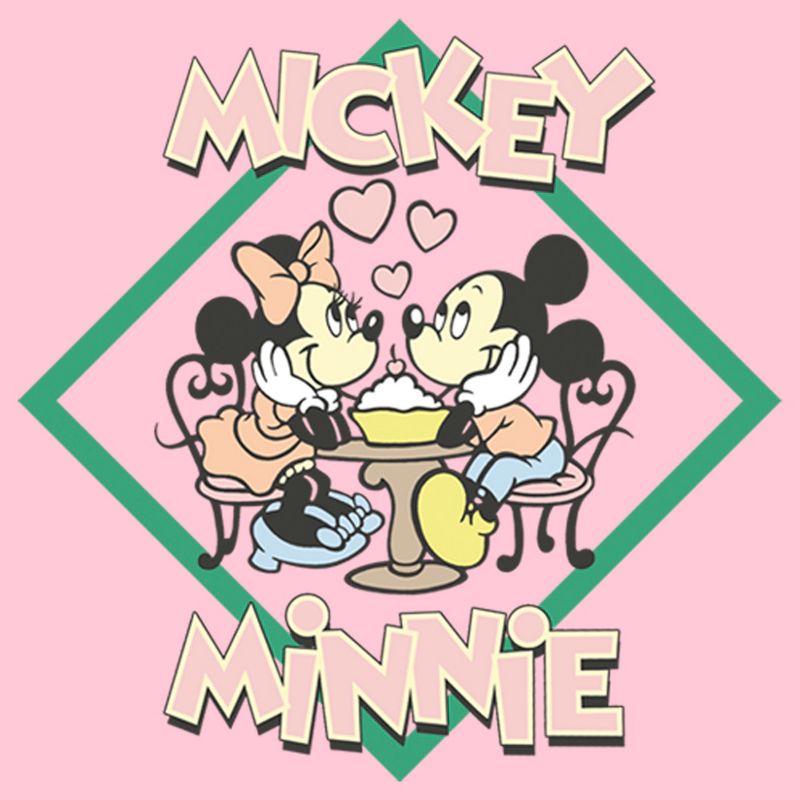 Girl's Disney Mickey and Minnie Date Night T-Shirt, 2 of 5