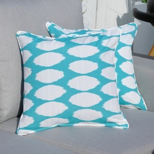 Moda Furnishings Outdoor Reversible Throw Pillow (Set of 2) - 1 of 4