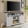 DOMETOUR TV Stand for 65 Inch TV, Entertainment Center with Storage Cabinets & Sliding Barn Door, Mid Century Modern TV Console - 3 of 4