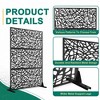TUYOHW Metal Privacy Screen Outdoor, Decorative Privacy Panels, Freestanding Privacy Screen for Patio, Garden, Pool (White Square) - 4 of 4