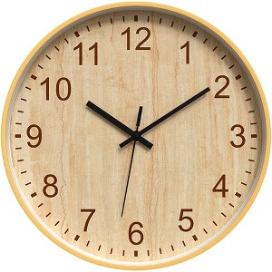 REGALWOVEN Plastic Silent Battery Powered Analog Wall Clock 12 x 12 Inches - 1 of 4