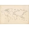 72"x48" World Map Linen Wall Tapestry - Threshold™ designed with Studio McGee - 4 of 4