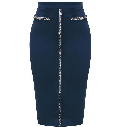 High Waisted Pencil Skirt, Skirts