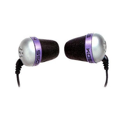 Koss The Plug Stereo Earphone - Wired - 10 Hz 20 kHz - Binaural - Open - 4 ft Cable