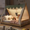 Twin/Full Size House Bed Platform Bed Frame for Kid with Tent & Light - ModernLuxe - 2 of 4