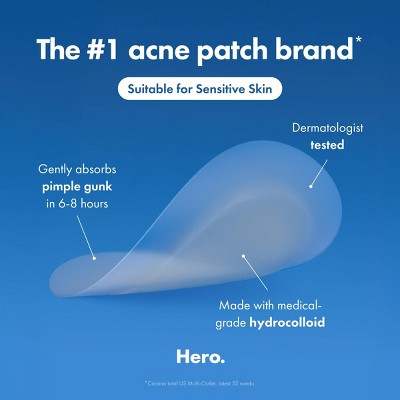 Hero Mighty Patch Invisible - 24ct: Paraben-Free, Sulfate-Free, Face Application, Acne-Prone Skin