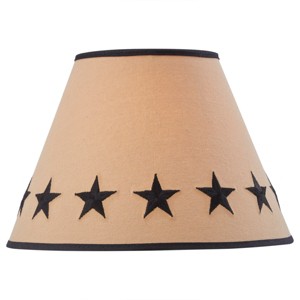 Park Designs Black Star Embroidered Shade - 12" - 1 of 4