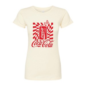 Women's - Coca-Cola - Warped Coke Can Fitted Graphic T-Shirt - 1 of 3