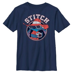 Boys Lilo & Stitch Alien Loves Hats T Shirt - 1 of 4