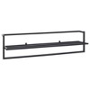 vidaXL Towel Rack Black 37.4 in.x9.8 in.x8.7 in. Iron - 2 of 4