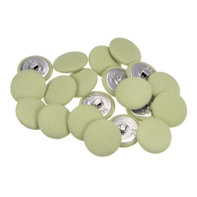 Unique Bargains Metal Shank Round Cloth Covered DIY Sewing Buttons 20 Pcs