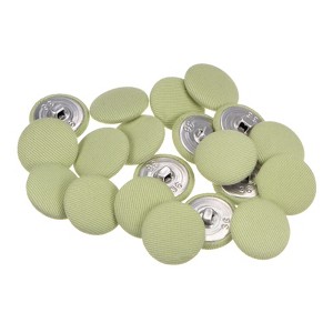 Unique Bargains Metal Shank Round Cloth Covered DIY Sewing Buttons 20 Pcs - 1 of 4