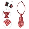 Elerevyo Women's Adjustable Stripe Plastic Clip Closure Bow Tie One Size - 3 of 4