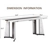 Anybear 70.9" Rectangular Large Dining Table - 3 of 4