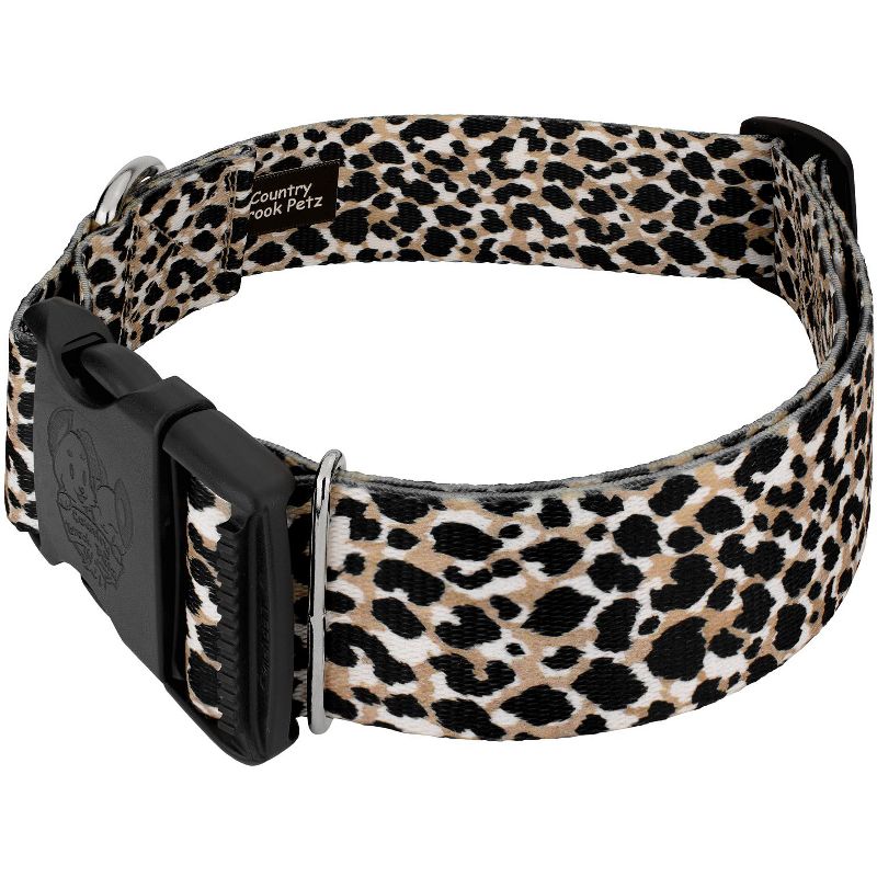 Country Brook Petz 1 1/2 Inch Deluxe Cheetah Dog Collar, 2 of 5