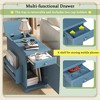 NicBex Vintage Multifunctional Storage End Table with Flip Top & Bookshelf,Small Side Table for Bedroom,Living Room - 4 of 4