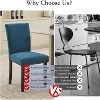 Dining Chairs Set Upholstered Parsons Dining Chairs with Nailhead Trim and Solid Wood Legs for Kitchen/Living Room/Restaurant - 4 of 4