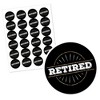 Big Dot of Happiness Happy Retirement - Retirement Party Circle Sticker Labels - 24 Count - 2 of 4
