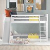NicBex Bunk Bed with Convertible Slide,Wood Bunk Beds with Ladder and Guardrail,Bunk Bed Frame for Kids,Box Spring Not Required - 2 of 4