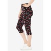 Woman Within Plus Size Stretch Cotton Printed Capri Legging - 4 of 4