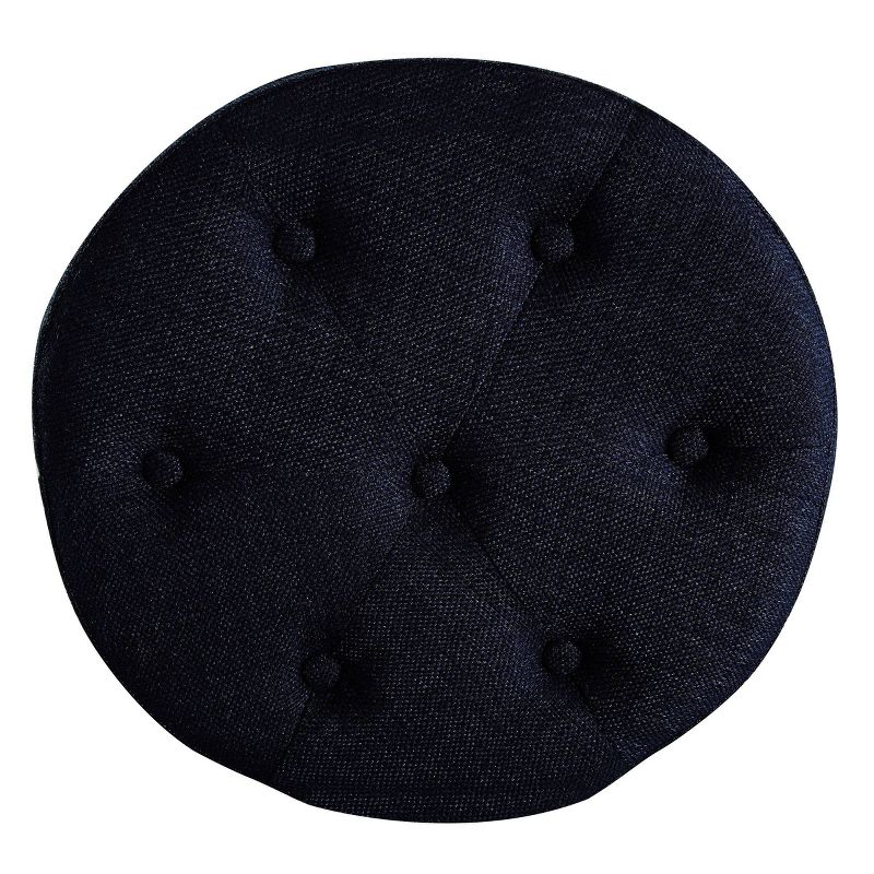 Penelope Round Tufted Stool - Adore Décor, 4 of 6