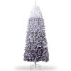 Acekool Snow Flocked Prelit Artificial Tree, Festive Decor for Home or Office - 3 of 4