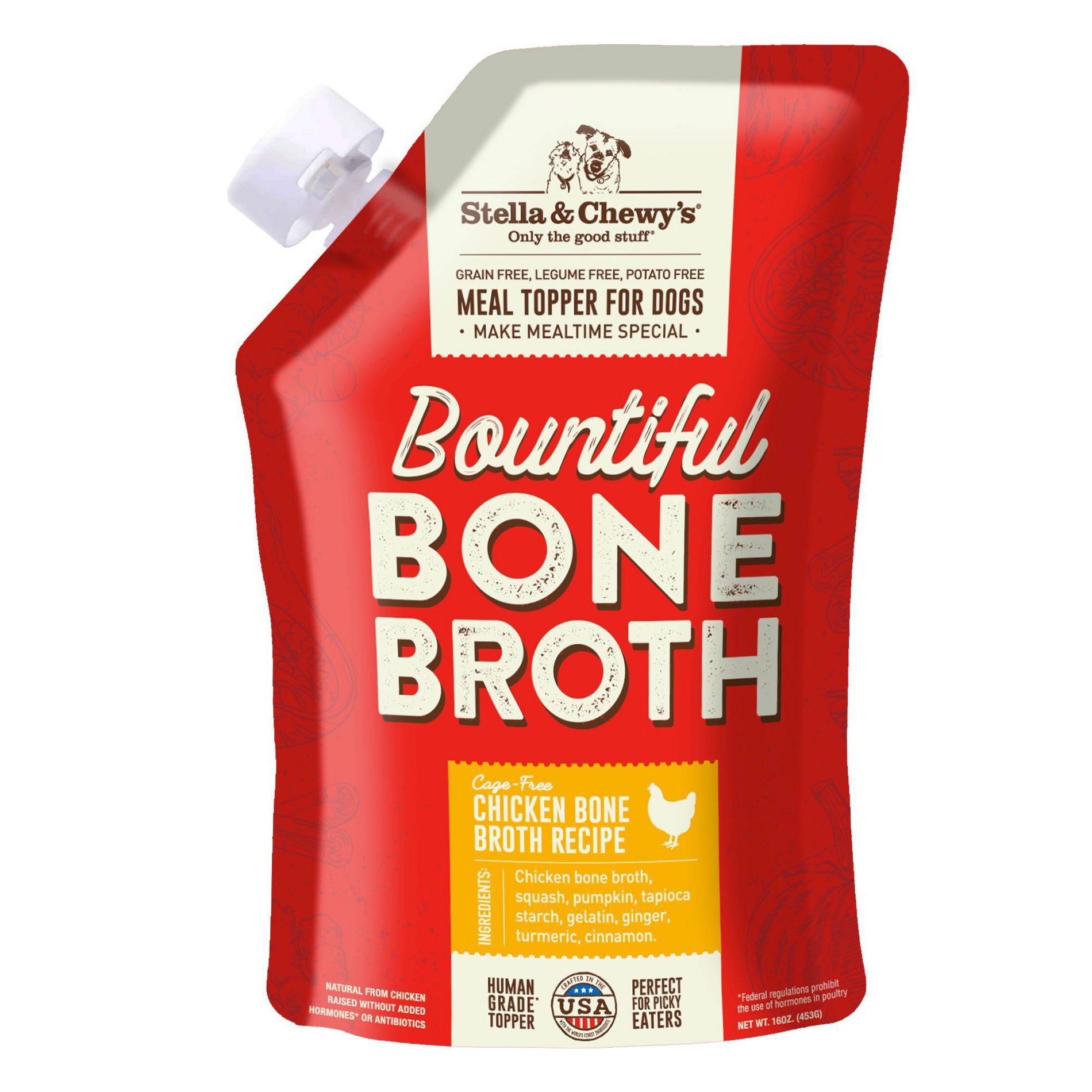 Stella & Chewy's Chicken Flavor Bountiful Bone Broth Wet Dog Food - 16oz