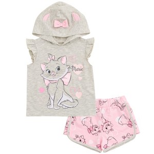 Disney Classics Girls Cosplay Tank Top and French Terry Dolphin Active Shorts Outfit Set Little Kid to Big Kid - 1 of 4