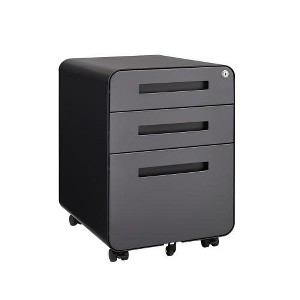 Anybear Rounded 3 Drawer Mobile Filing Cabinet - 1 of 4