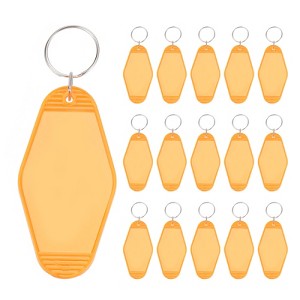 Unique Bargains Blank Vintage Motel Keychain for DIY Ornament Backpack Label 16 Pcs - 1 of 4
